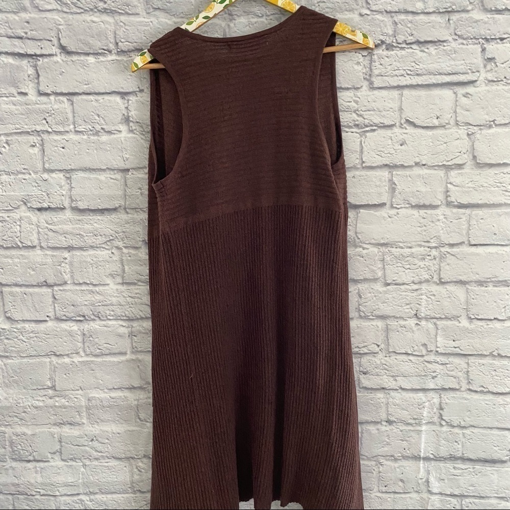 Double Zero Women's Burgundy Red Sleeveless Duster Cardigan Size Small - Picture 5 of 5